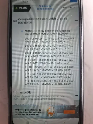 Pinza de freno Mercedes Sprinter