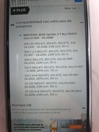 Pinza de freno Mercedes Sprinter