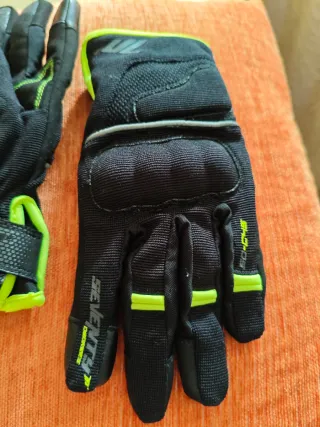 Guantes Moto Seventy Negros y Verdes