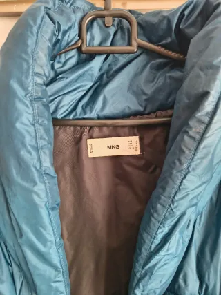 Abrigo acolchado Mango verde azulado