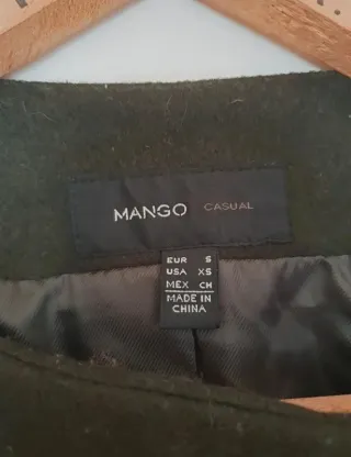 Abrigo de lana de Mango