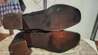 Botines negros efecto piel