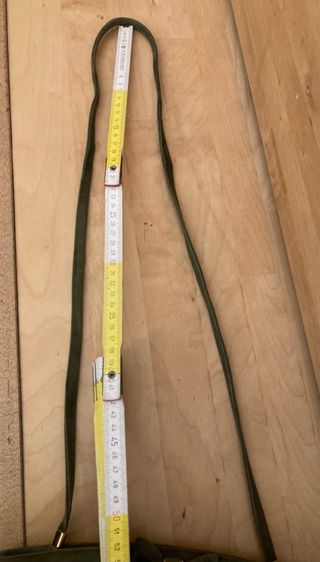 Borsetta vintage verde scamosciata con fiocco