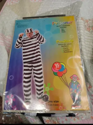 Disfraz Presidiario Adulto Talla Única