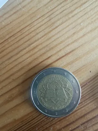 Moneda 2€ Alemania 2007 tratado Roma