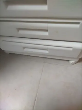 Cajonera de plástico blanca