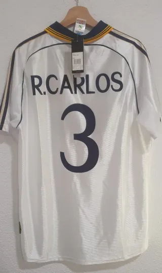 Camiseta Roberto Carlos Talla XL Fútbol Retro