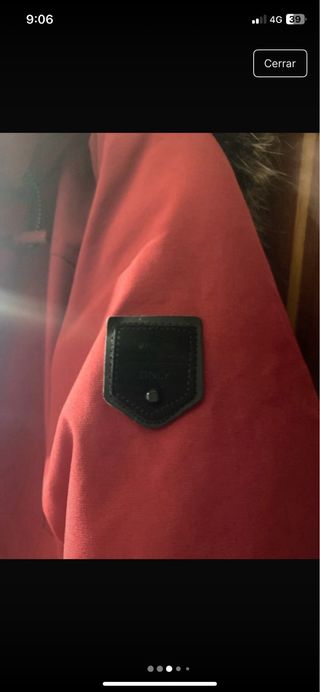 Abrigo Only burdeos con capucha