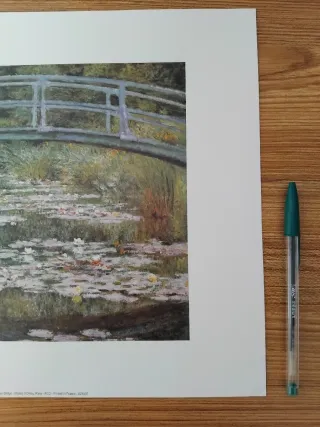 Lámina El Puente Japonés, Monet