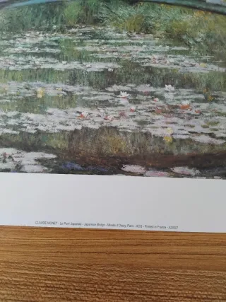 Lámina El Puente Japonés, Monet