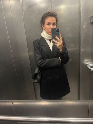 Abrigo Massimo Dutti Negro