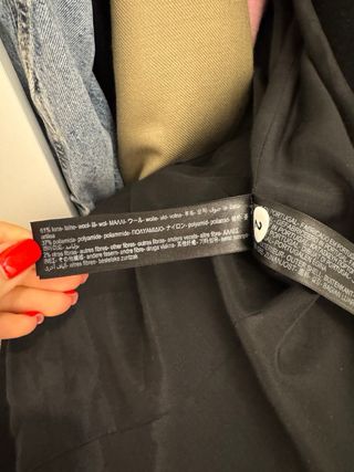 Abrigo Massimo Dutti Negro