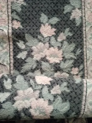 Alfombra de pasillo floral