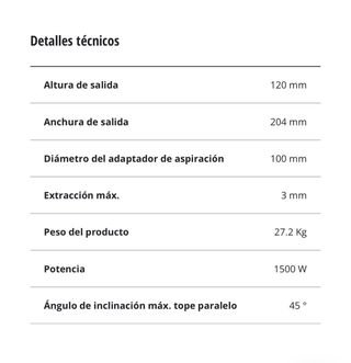 Regruesadora/Cepillo de mesa Einhell TC-SP 204