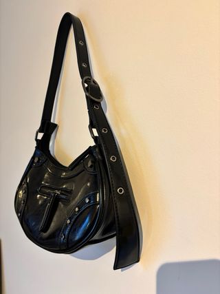 Bolso de hombro Even & Odd negro