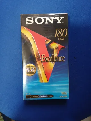 Cinta VHS Sony 180 Excellence Hi-Fi