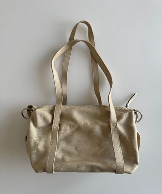 Borsa beige in pelle