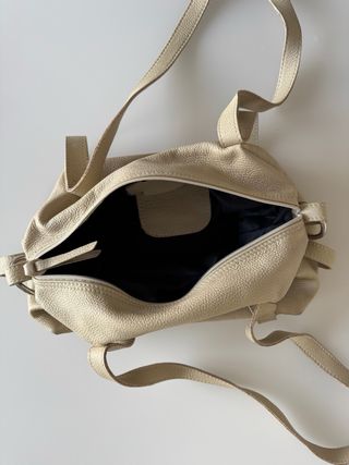 Borsa beige in pelle