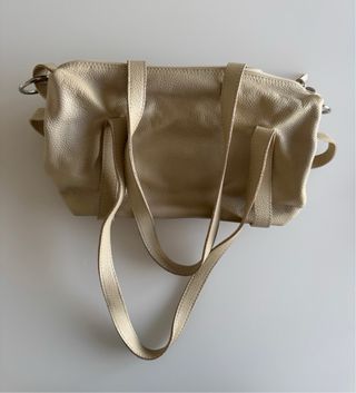 Borsa beige in pelle