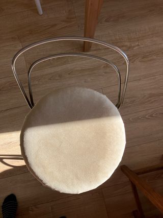 Taburete vintage asiento altura 67cm