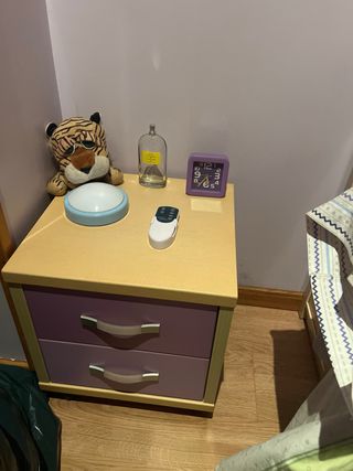 Habitación juvenil madera clara