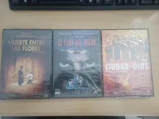 3 Películas DVD: El Cabo del Miedo, Ciudad de Dios