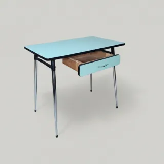 Conjunto mesa y silla Formica años 70