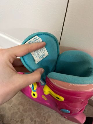 Patines en línea rosas