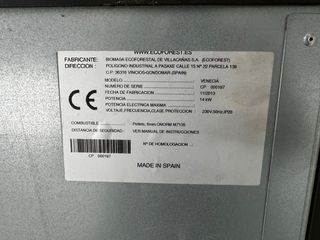 Estufa de pellets Ecoforest Venecia