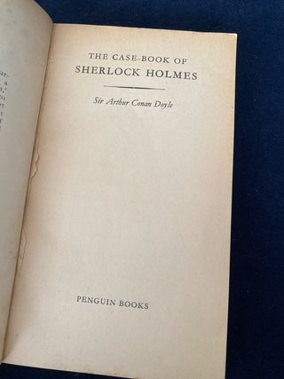 Libro: The case-book of Sherlock Holmes