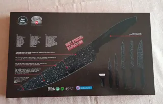 ¡OFERTA! Juego 6 Cuchillos Heesem SG-9200 Mármol