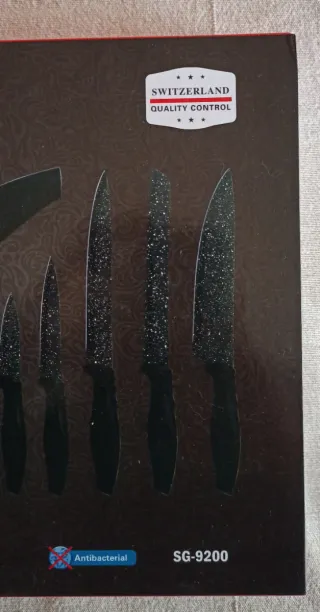 ¡OFERTA! Juego 6 Cuchillos Heesem SG-9200 Mármol