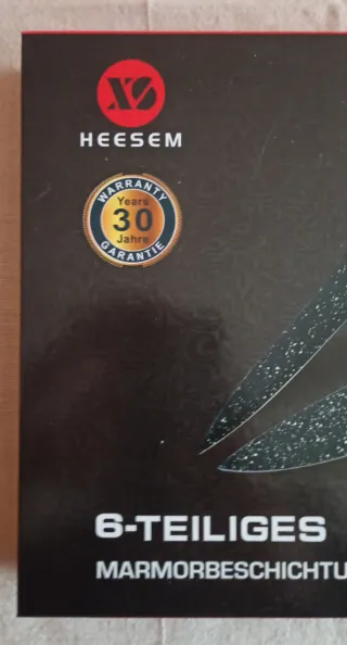 ¡OFERTA! Juego 6 Cuchillos Heesem SG-9200 Mármol