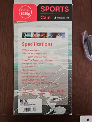 Cámara de acción HD 1080P