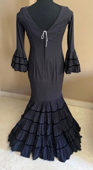 Traje de flamenca negro Micaela Villa