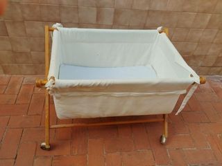 Cuna moisés madera 90x60x70