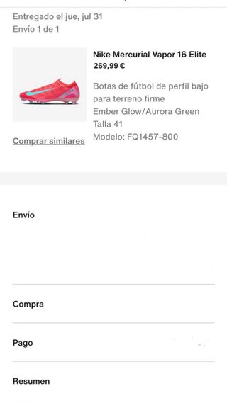 Nike Mercurial Vapor 16 Elite - Botas de fútbol