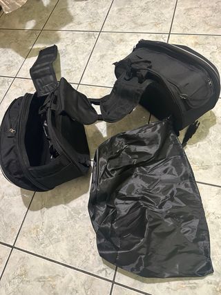 Borse laterali moto con staffe