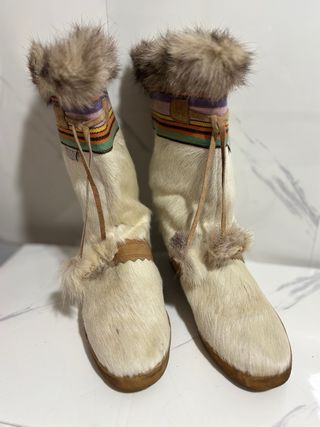 Stivali da neve pelliccia sintetica