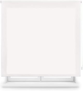 Blindecor Ara | Tenda a rullo traslucida liscia - Bianco Sfumato, 120 x 175 cm (larghezza per altezza) | Dimensione tessuto 117 x 170 cm