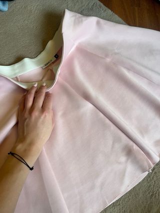 Gonna Only rosa vita alta ampia