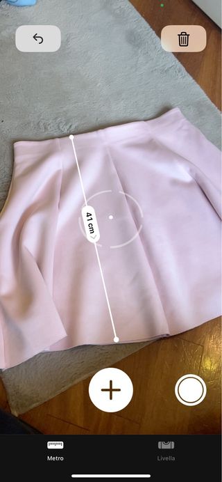 Gonna Only rosa vita alta ampia