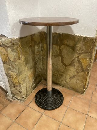 Mesa alta hostelería redonda