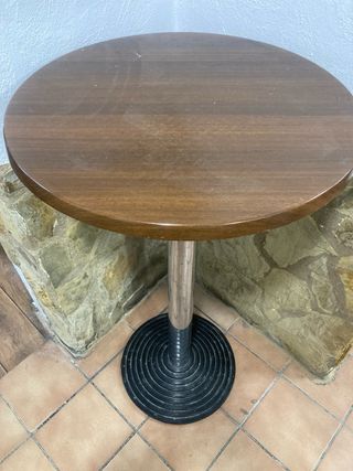 Mesa alta hostelería redonda