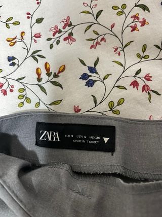 Falda gris tablas talla S