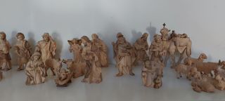 Belén Madera Tallada 47 Piezas