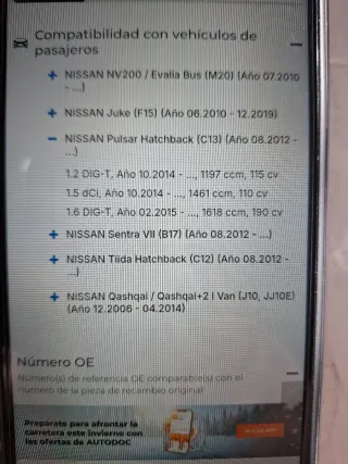 Pinza de freno Nissan