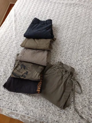 Lote 5 Pantalones Talla S/M + 1 Regalo