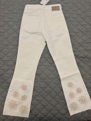 Pantalón vaquero Desigual blanco talla 36