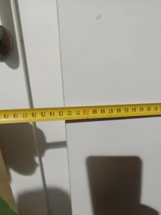 Puerta corredera blanca